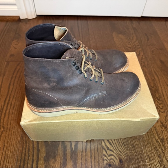 Red Wing Shoes Dark Brown Suede Men's Boots Size 10.5 - Picture 2 of 13